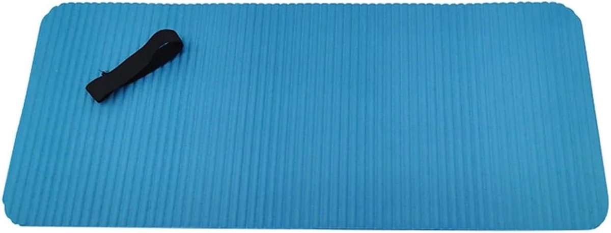 Yogamat - Fitnessmat Trainingsmat - Comfortabel Sporten - Extra Dik - 15mm - Blauw