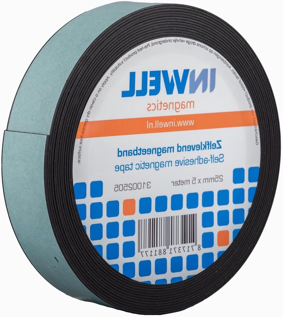 Magneetband - Plakband - Organiseren - Sterke kleefkracht - 5 meter - Zwart