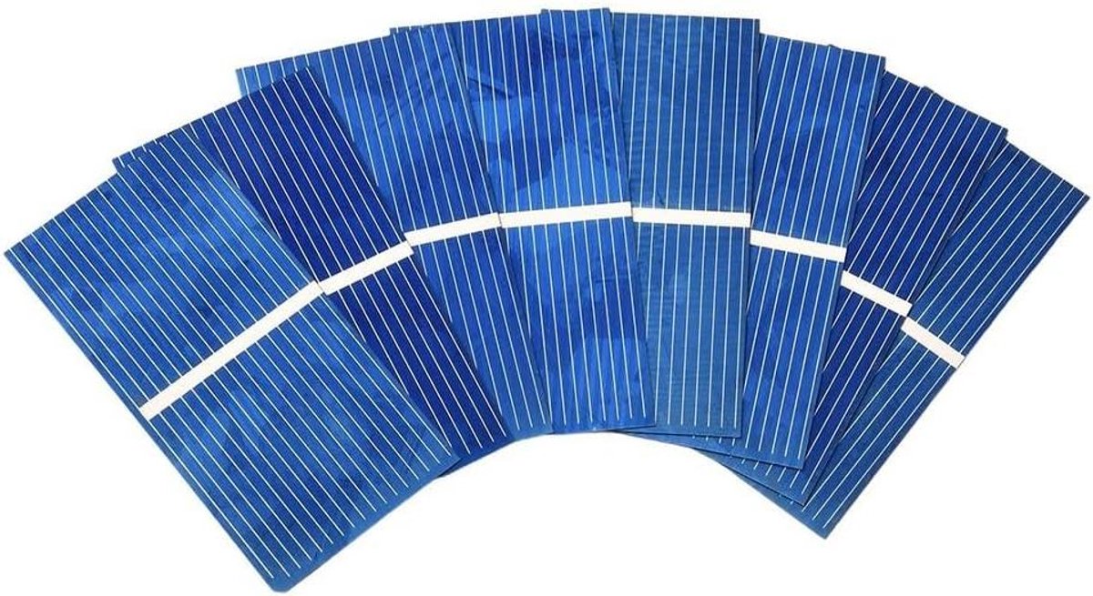Zonnecellen Set - Mini Modules - Doe-het-zelf Projecten - Hoge Efficiëntie - 100 Stuks - Blauw