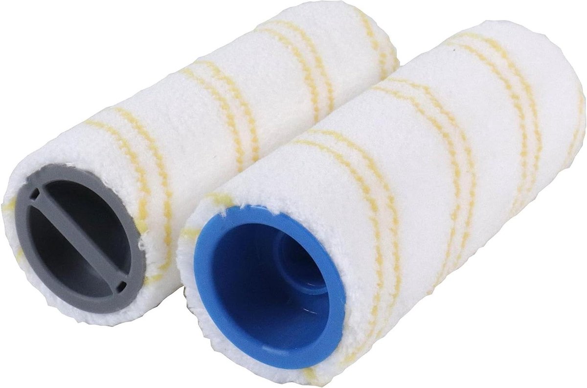 Microvezel Rollen - Vloer Reiniging - Efficiënt Schoonmaken - Gele Kleur - 2 Stuks - Geel