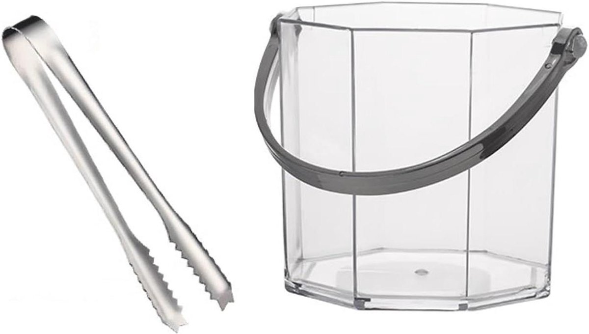Isemmer met Tang - Drankkoeler - Drank Koelen - Elegant Design - 950ml - Transparant