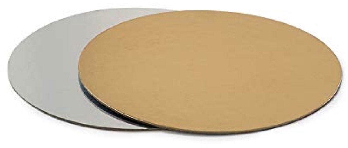 Taartplaten Goud/Zilver Ø30 cm - Set van 2