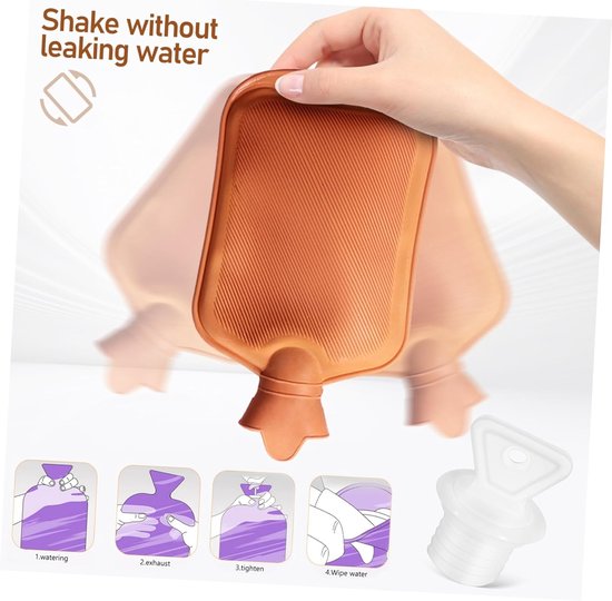 Rubberen Afdichtingsplug - Warmwaterkruik Dop - Warmte Vasthouden - Lekvrije Sluiting - 4.5 x 3.5 cm - Wit — afbeelding 5