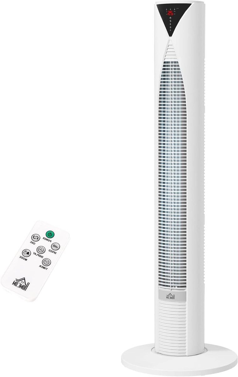 Torenventilator - Kolomventilator - Ruimte Koelen - Met Afstandsbediening - 96 cm Hoog - Wit