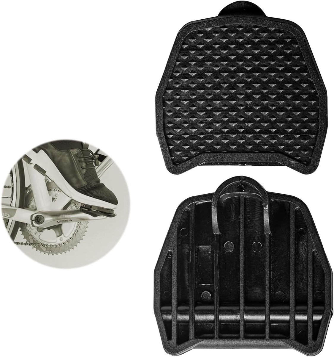 Pedaalplaten Adapter - Platte Pedaal Conversie - Fietsen Aanpassen - Snelle Omzetting - 2 Stuks - Zwart
