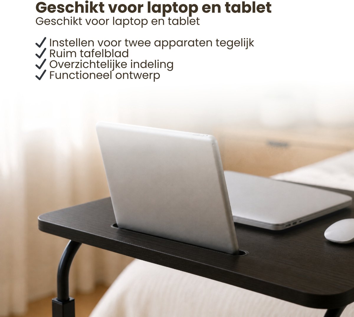 Verstelbare Verstelbare 71-98 cm Laptoptafel - afbeelding 2