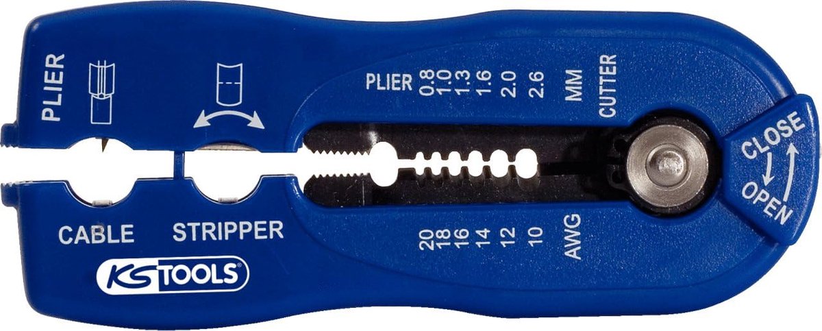Multifunctionele Kabelstriptang 0.8-2.6 mm - Professioneel Draadstripper