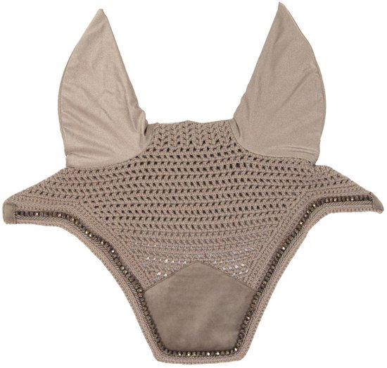 Kentucky Horsewear - Wellington Oornetje - Velvet Pearls - Beige - Voor Paard Kentucky Horsewear - Wellington Oornetje - Velvet Pearls - Beige - Voor Paard