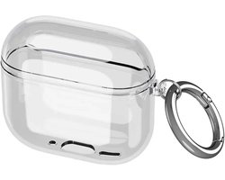 Hoesje Geschikt voor Apple AirPods 4 / 5 | TPU | met Ring | Transparant