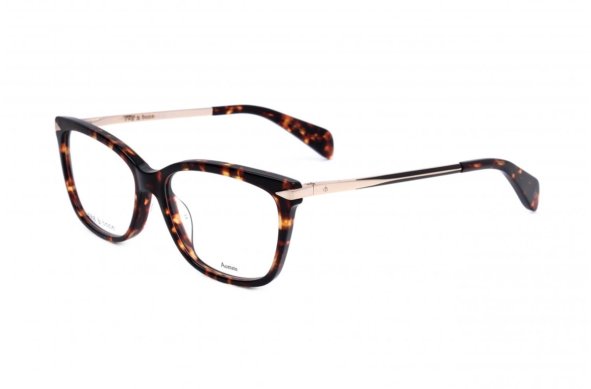 Rag & Bone RNB3010 Havana gold 52/15/140 WOMAN Brilmonturen