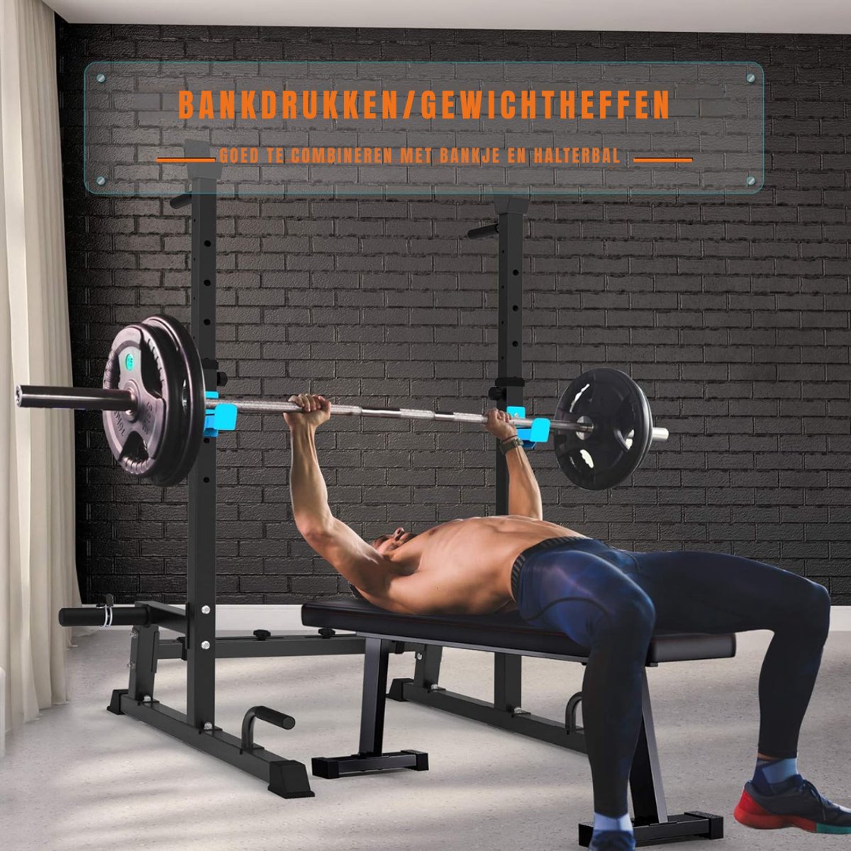 RONN® Squat Rack - Squat Wedge - Power Rack - Zwart - 107cm x 102cm x 145cm thumbnail 7