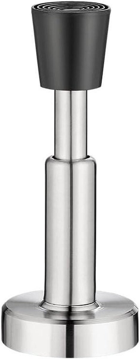 Deurstopper - Deurdemper Muurbeschermer - Dichtslagen Voorkomen - Hydraulische Damping - Zelfklevend - Zilver