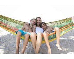 Mexicaanse Hangmat - Nethangmat - Ontspannen Buiten - Handgeweven - 400 Kilogram - Multicolor