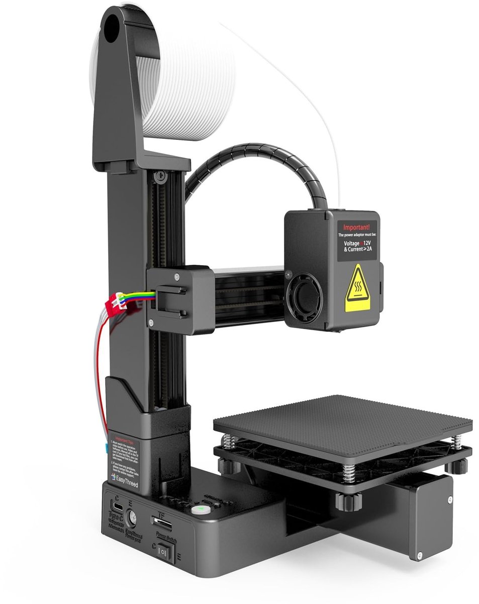 FDM Mini 3D Printer - Volledig Geassembleerd, Hoge Precisie, TPU & PLA Compatibel