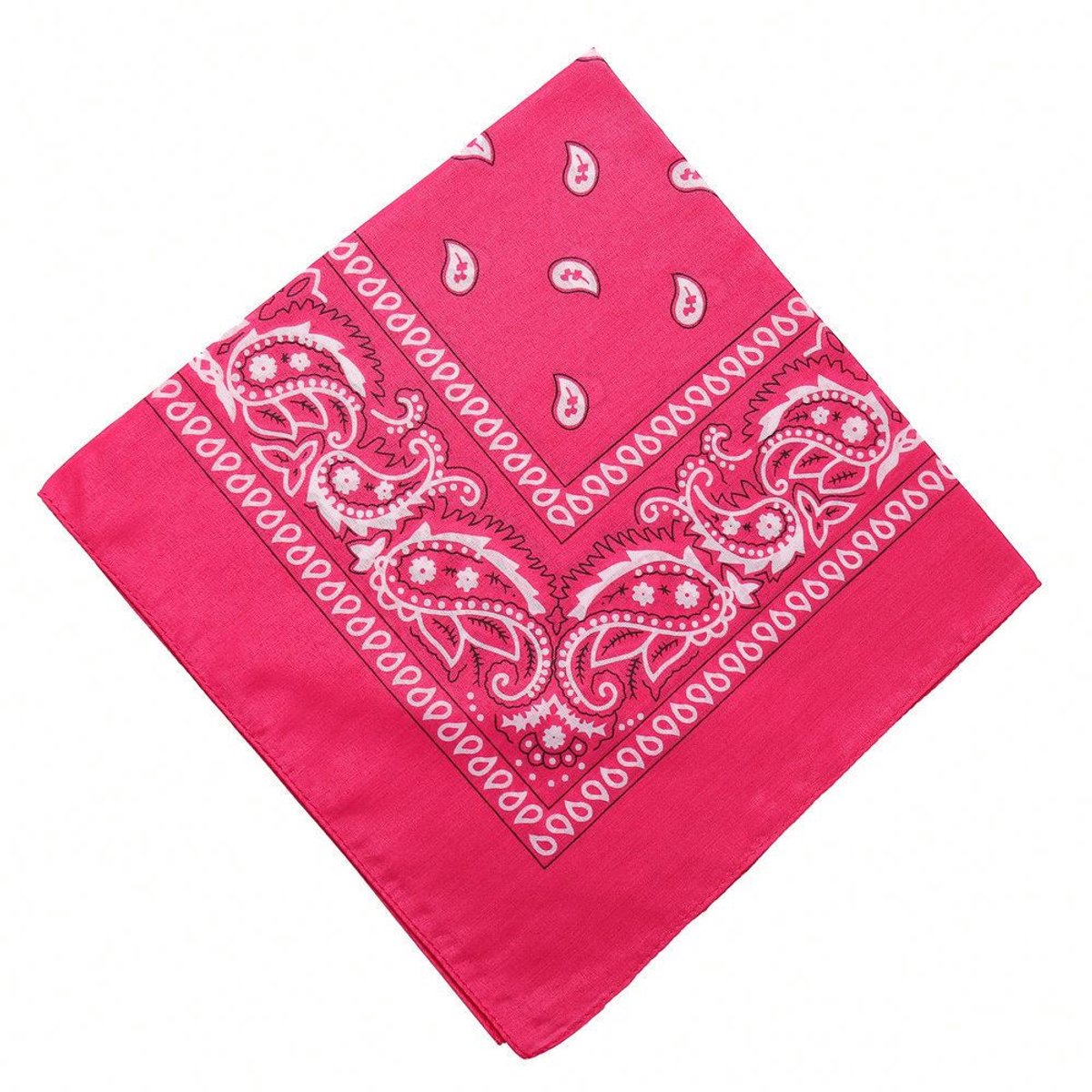 Go Go Gadget - 100% Katoen - Bandana - Boerenzakdoek - 55x55cm - Fuchsia - Roze