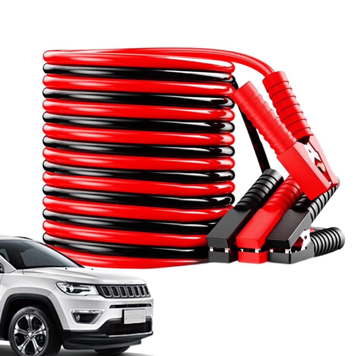 Startkabels Auto - Autostartkabels Jumperkabels - Accu Starten - Robuust Koper - 2.5 m - Zwart