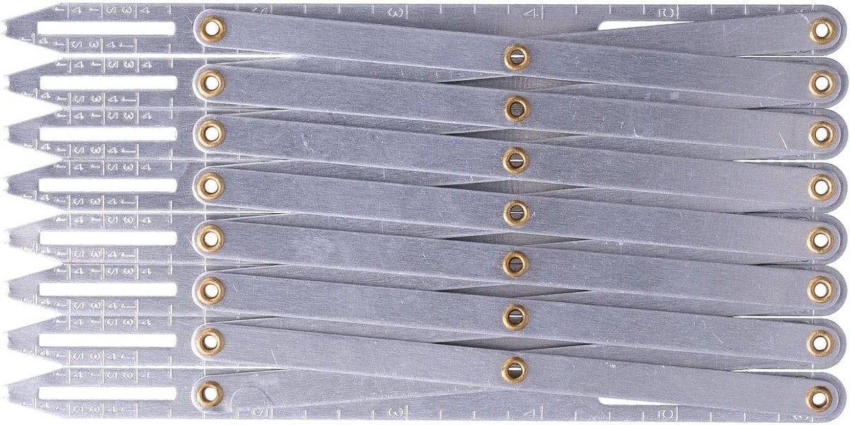Verstelbare Aluminium Naaimeter voor Creatief Gebruik, Multifunctionele Ruler voor Huishoudelijk Naaien en Meten van Lengte
