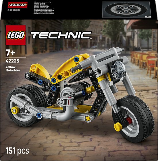 LEGO Technic - Gele Motor Speelgoed voor Kinderen vanaf 7 Jaar - 42225