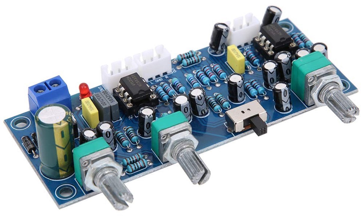 Golden crown - Laagdoorlaatfilter Voorversterker Board - Subwoofer Tone Board - Compact formaat - Hi-Fi kwaliteit - Geschikt voor audiofielen - Ideaal v...