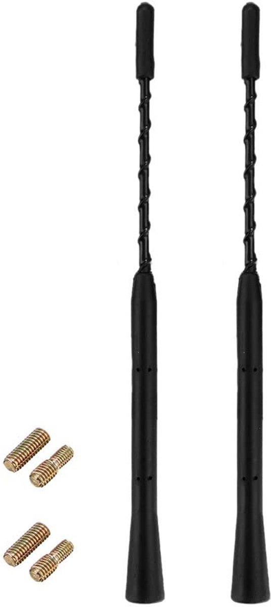 VT Goods - Universele Auto Antenne - Vervangingsantenne - 9 inch - FM/AM/DAB - Geschikt voor auto, SUV, vrachtwagen - Zwart