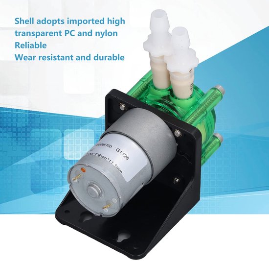 Allecto - Peristaltische Pomp - Titratiepompen - Hoogstromend - Groen - DC12V - 700 ml per minuut - Geschikt voor laboratoria - Compact formaat van Merkloos — afbeelding 3