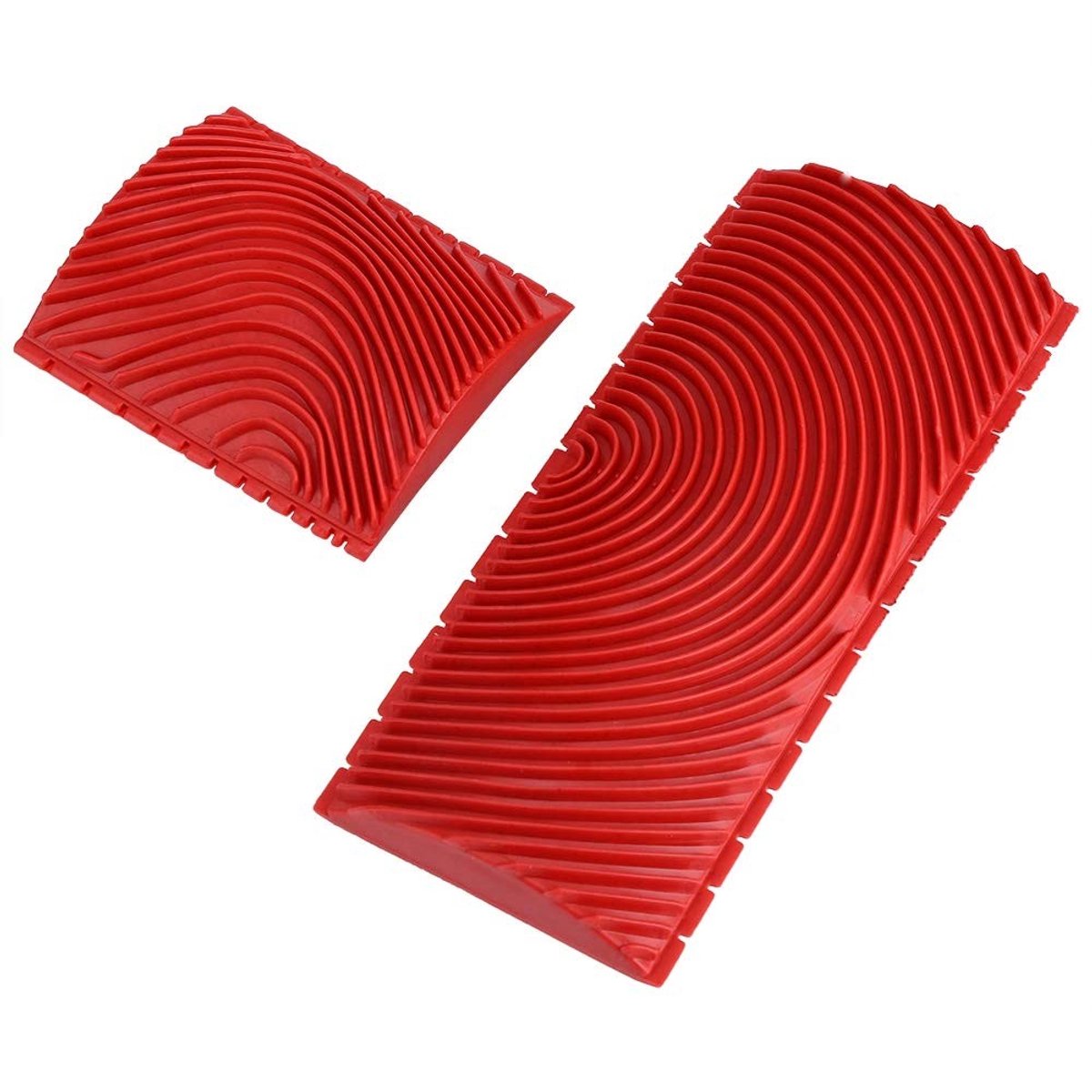 Allecto - M-Shape Painting Tool - 2-delige set - 15.2cm - Rubber schildergereedschap - Voor het decoreren van muren en hout - Creatief schilderen