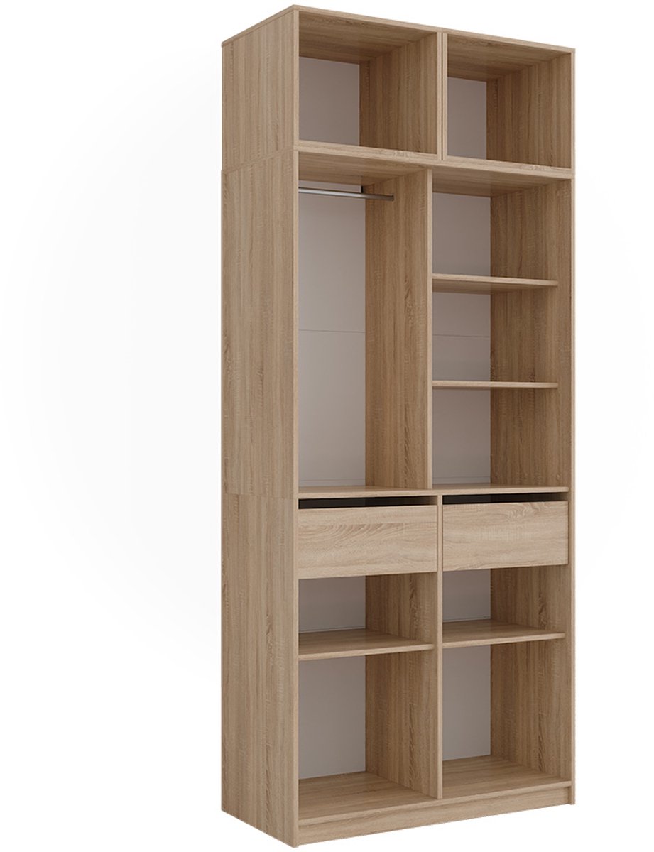 Vicco kledingkast Elmo, Sonoma, 50 x 40 cm Set van 3