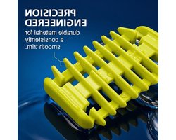 Opzetstukken voor OneBlade - Trimopzetstukken Reservemes - Precisie Trimmen - Drie Lengte-instellingen - 4 stuks - Grijs