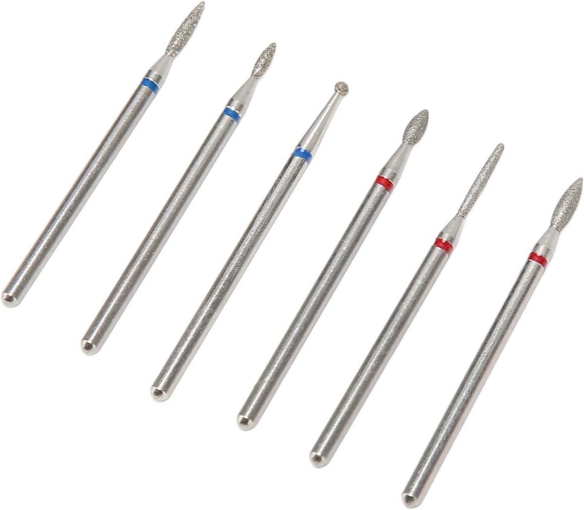 Tungstalen Stalen Nagelriem Verwijder Bits Set van 6 Stuks voor Snel Gel Verwijderen en Pedicure Nagelkunst