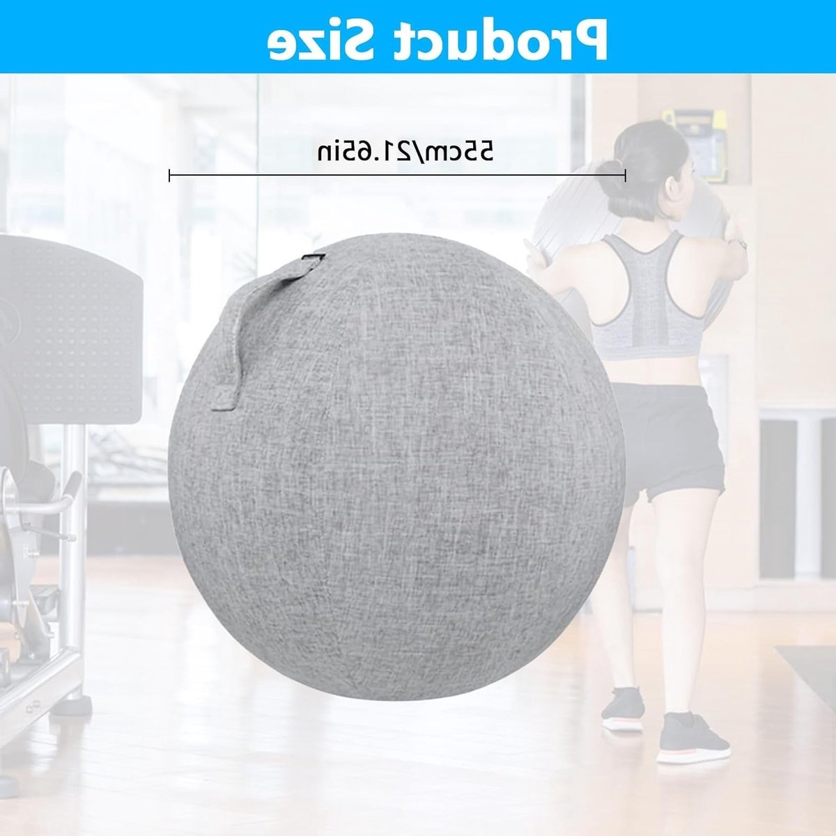 Yoga Ball Cover 21.6 inch - Bescherming voor Fitnessbal, Balansbal en Zitbal - Ideaal voor Yoga en Schoonmaakzorg