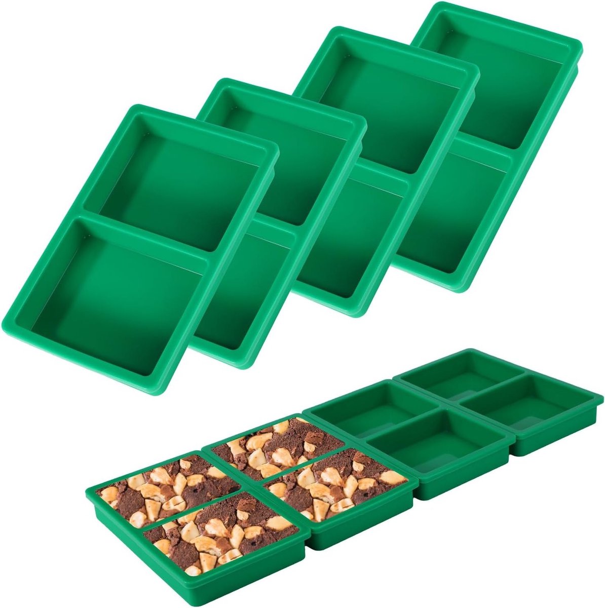4 Stuks Siliconen Tray Scheiders voor Harvest Right, Geschikt voor Medium Trays, Ideaal voor Vriesdrogen en Portioneren van Voedsel
