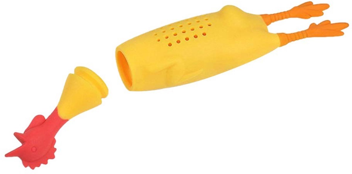 Allecto - Kruiden Zeef - Siliconen Mesh Infuser - Grote Capaciteit - Geel - Kruiden Filter - Geschikt voor Koken - Voor Soep en Bouillon