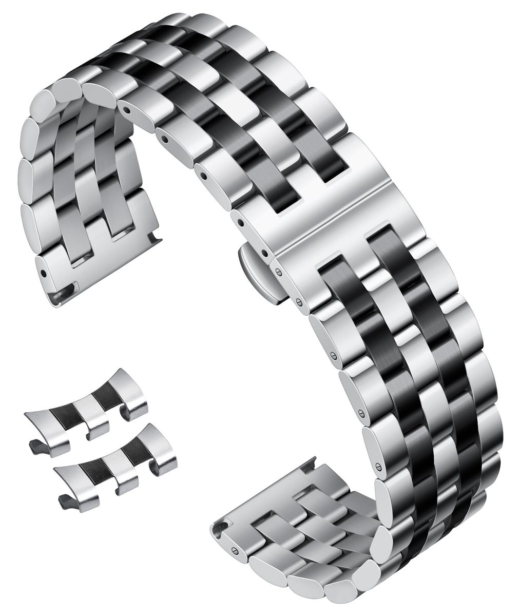 Allecto - Horlogeband - Vervangband - Geschikt voor mannen en vrouwen - 18mm 19mm 20mm 21mm 22mm 24mm - Luxe uitstraling - Waterdicht