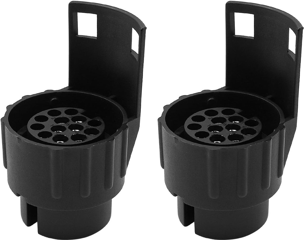 Allecto - 7-Pin naar 13-Pin Adapter - Auto Adapter - 2PCS - 12V - Adapter voor truck en caravan - Geschikt voor diverse voertuigen - 12V