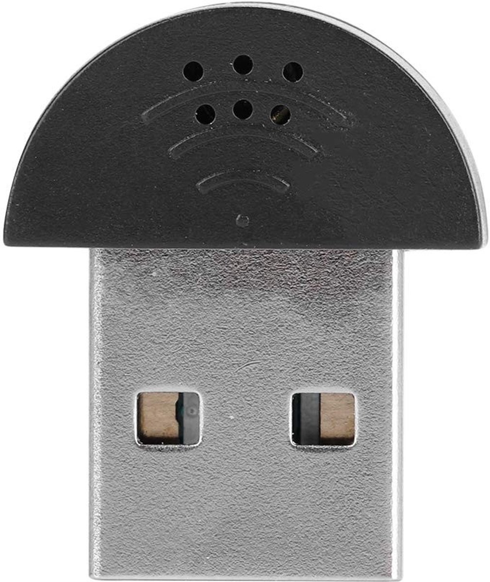 Pomya 360° Omnidirectionele USB Microfoon voor PC - Ideaal voor YouTube en Skype (Zwart)