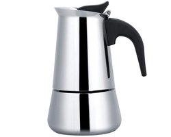 Stijlvolle RVS Espresso Machine voor Camping en Thuis - 450 ml