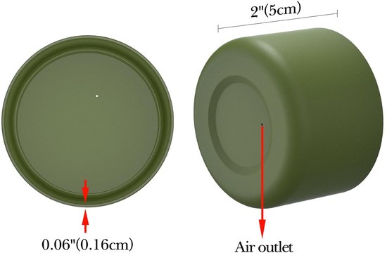 Dailygoods - Dailygoody - waterfleshoezen - siliconen bodembeschermer - legergroen - geschikt voor Hydro Flask - 2-pack waterfleshoezen - bescherming voor flessen van Dailygoods — afbeelding 5