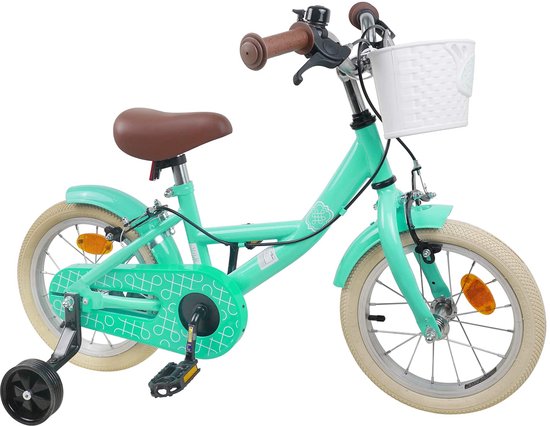 vidaXL - Kinderfiets - 14 - Inch - voor - 3-5 - jaar - oud - Zeegroen van VidaXL — afbeelding 4