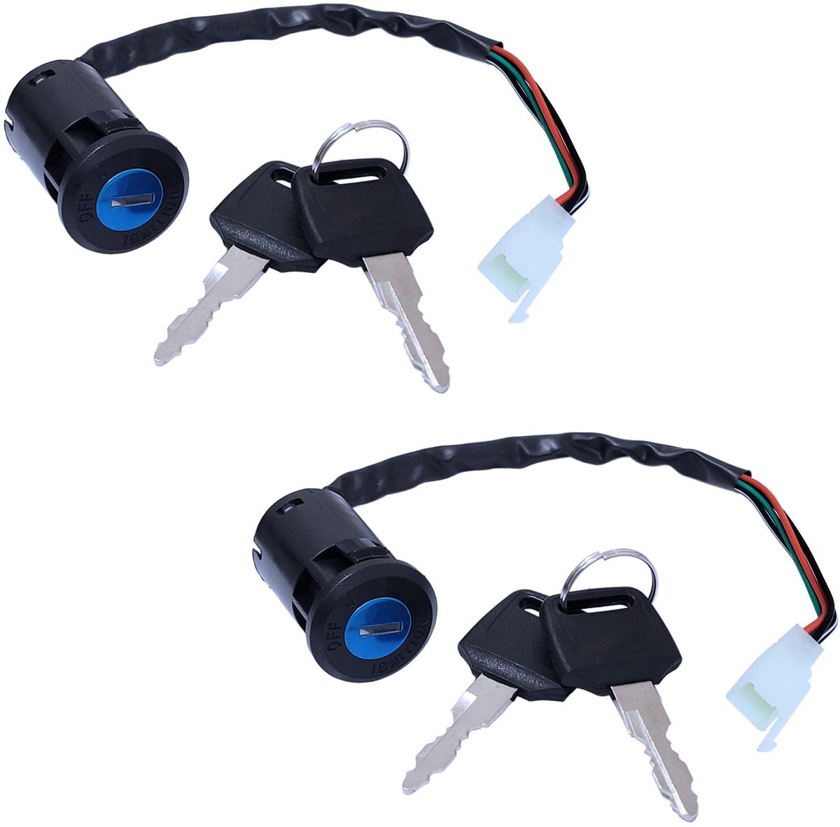 SPHProducts - Ontstekingsschakelaar - 4-Pins - Geschikt voor Motorfiets en E-Bike - Elektrische Scooter - Betrouwbaar en Duurzaam - Eenvoudige install