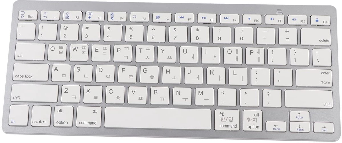 Allecto - Draadloos Toetsenbord - Ultradun - Meertalig - Wit - Bluetooth Toetsenbord - Geschikt voor Android, OS X en Windows - Draagbaar