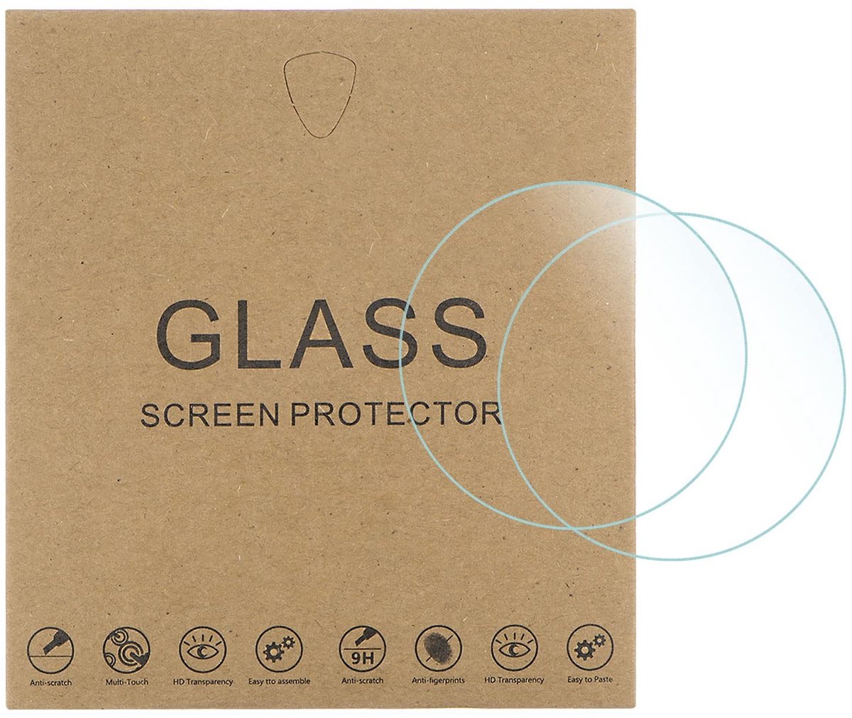 aladdien - Glazen Beeldscherm Beschermfolie - HD Gehard Glas - Krasbestendig 9H Hardheid - 33 mm - Hoge Resolutie - Explosiebescherming - Geschikt v..