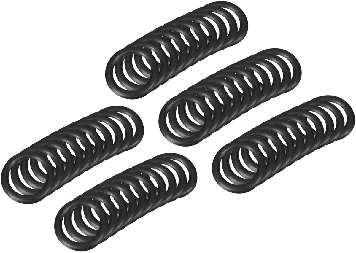 15mm x 11mm x 2mm Nitrile Rubber O-ringen - 50 Stuks Ronde Afdichtingen voor Waterkraan en Loodgietwerk