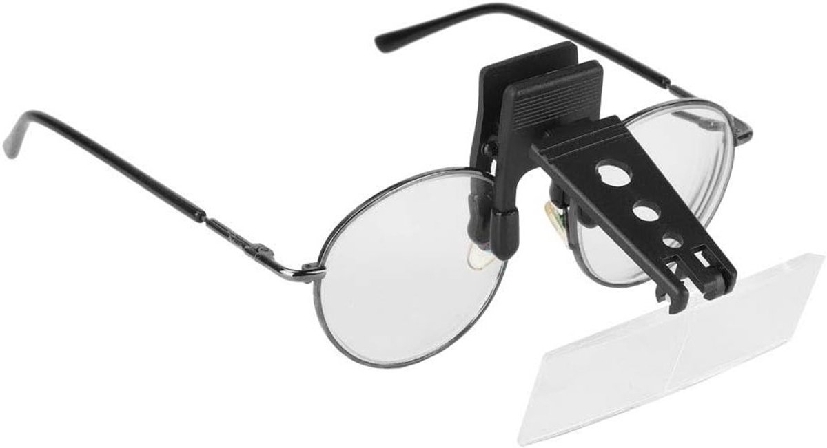Vergrootglas Clip-On 1.5x 2.5x 3.5x Lensen voor Handwerken, Vliegen Tying en Lezen voor Visueel Gehandicapten