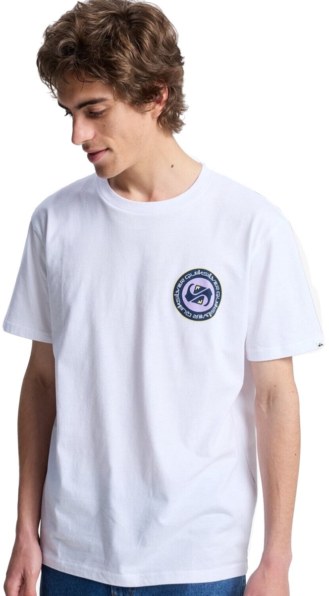 Quiksilver Ev Duality Ss Heren T-shirt Eqyzt08290-wbb0 Kleur Wit