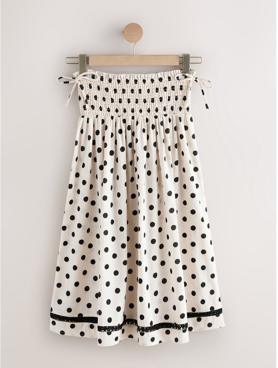 Next - Dames - Gerimpelde halflange rok - Crème