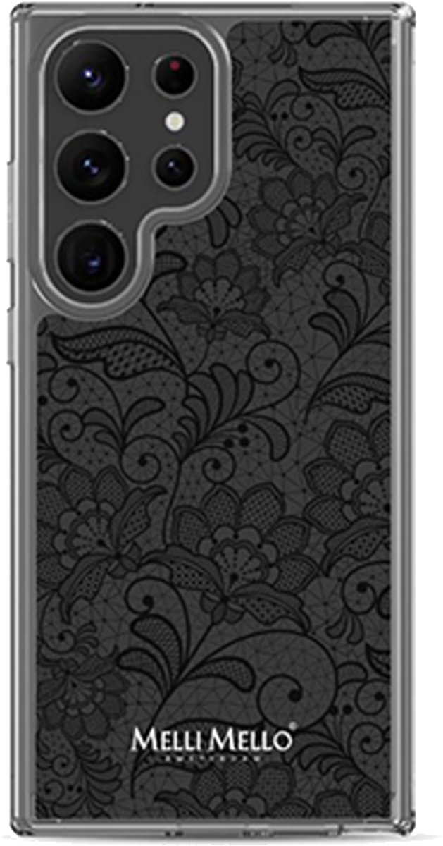 Melli Mello Telefoonhoesje Midnight Lace (Soft Case) - Samsung Galaxy S23 Ultra