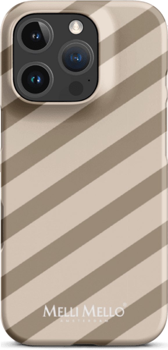 Melli Mello Telefoonhoesje Sand Stripe (Hard Case) - Apple iPhone 16 Pro