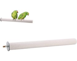 Handvat voor Vogelkooien, Pumice Perch voor Vogels, Houten Speelgoed Tak voor Nagels en Snavels (2.5 * 35cm)