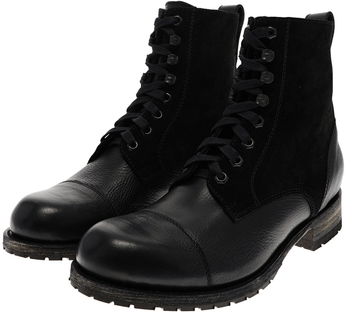 Sendra 12858 LIGHTING Leren enkellaars voor heren zwart - 42 EU