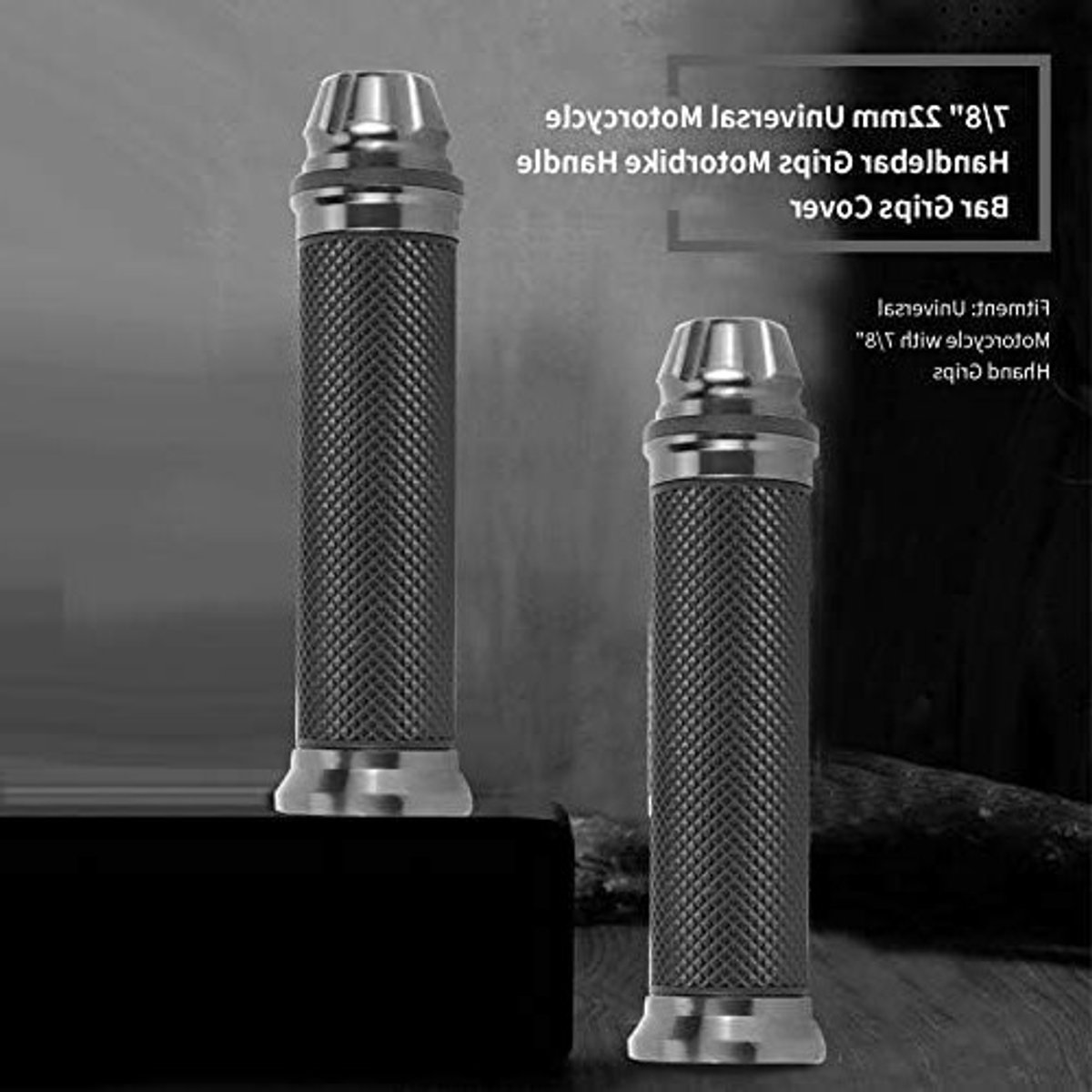 CNC Aluminium en Rubber Motorhandgrepen voor 7/8" Stuur - Universele Motorfiets Handvatten en Fietshandgrepen